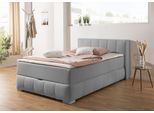 Boxbett HOME AFFAIRE "Chelles", grau, B:147cm L:225cm, Komplettbetten, Boxbett, inkl. Topper und Bettkasten