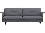 3-Sitzer FLEXLUX "Glow bequem und komfortabel durch hochwertigen Sitzaufbau, Designsofa", blau (navy blau), B:224cm H:81cm T:91cm, 62% Polyester/17%Baumwolle/14%Viscose/7%Leinen, Sofas, 3-Sitzer, Skandinavisches Design, In hochwertiger Verarbeitung