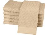 Gaestehandtuecher ROSS "Harmony", beige (natur), B:30cm L:50cm, Frottier, Baumwolle, Handtücher, Gaestehandtuecher, 100 % Baumwolle, Hoch Tief Struktur, viele Farben