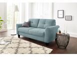 2,5-Sitzer SIT & MORE "Varese", blau (aqua), B:194cm H:91cm T:90cm, Luxus-Microfaser ALTARA NUBUCK (100% Polyester);Luxus-Microfaser (100% Polyester), Sofas, 2 5-Sitzer, inklusive Federkern