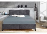 Spannbettlaken PRIMERA "Cozy Cotton Spannbetttuch", blau, B:190cm L:200cm, Biber, Obermaterial: 100% Baumwolle, Bettlaken, Spannbettlaken, in hochwertiger Qualität