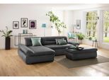 Ecksofa HOME AFFAIRE "Avesa L-Form", grau (anthrazit), B:300cm H:80cm T:172cm, 100% Polyester, Sofas, Ecksofa, Wahlweise mit Armteilvertsellung und Bettfunktion, B/T/H: 300/172/80cm