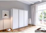 Schwebetürenschrank PRIESS "Arnsberg", weiß (lichtweiß), B:215cm H:211cm T:64,5cm, Holzwerkstoff, Schränke, Schwebetürenschrank