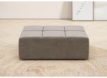 Polsterhocker HOME AFFAIRE "B/H/T: 107 x 39 x 107", silber, B:107cm H:39cm T:71cm, Hocker, Polsterhocker, passend zur "Ancona"-Polsterserie, auch in Cord + Easy Care