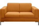 2-Sitzer "LOOKS VII", gelb (curcuma), B:155cm H:82cm T:90cm, 100% Polyester, LOOKS BY WOLFGANG JOOP, Sofas, 2-Sitzer, klare Linien, edles Design