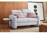 2-Sitzer SIT & MORE "Bologna", silber, B:153cm H:84cm T:93cm, Sofas, 2-Sitzer, inklusive Kopfteilverstellung und Federkern