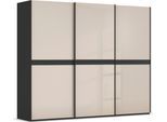 rauch "Kleiderschrank Schrank Garderobe Schlafzimmerschrank SCALE-LINE" edle Optik mit Bauchbinde in Korpusfarbe mit Glasfront MADE IN GERMANY