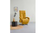 TV-Sessel SIT & MORE "Tycoon", gelb (mustard), B:74cm H:112cm T:82cm, 98% Polyester 2% Polyamid, Sessel, TV-Sessel, wahlweise manuell, mit zwei Motoren oder mit Akku oder mit 2 Motoren