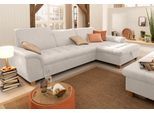 Ecksofa HOME AFFAIRE "Lyla fester Sitzkomfort, bequeme Armlehnen, Breite 279cm, L-Form", beige (natur), B:279cm H:81cm T:170cm, Sofas, Ecksofa, mit Recamiere, wahlweise mit Rückenfunktion und zusätzlich mit Bett