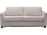 Schlafsofa HOME AFFAIRE "Vionelle, 3-Sitzer mit Kaltschaummatratze nach Wahl, Breite 206 cm", grau, B:206cm H:81cm T:98cm, 88% Polyester, 12% Polyacryl, Sofas, Schlafsofa, Dauerschläfer mit wahlweise Standard- oder Premium-Matratze