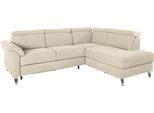 Ecksofa SIT & MORE "Arngast L-Form", beige (creme), B:245cm H:84cm T:194cm, Sofas, Ecksofa, inklusive Kopfteilverstellung und Federkern