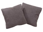 Sofakissen HOME AFFAIRE "Palmera, B: 45 cm", grau (anthrazit), B:45cm H:45cm T:15cm, Obermaterial: 100% Polyester, Polsterauflagen, Sofakissen, Set: 2 Stück, passend zur Serie