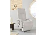 TV-Sessel SIT & MORE "Tycoon mit Kopfteilverstellung und 360 Drehfunktion", silber, B:74cm H:112cm T:82cm, 98%Polyester, 2%Polyamid, Sessel, TV-Sessel, wahlweise manuell oder elektrischer Funktion, auch mit Akku (kabellos)