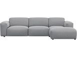 Ecksofa FLEXLUX "Lucera bequem und komfortabel durch hochwertigen Sitzaufbau, L.Form", grau (sophisto grau), B:284cm H:73cm T:171cm, 100% Polyester, Sofas, Ecksofa, modern & anschmiegsam, Kaltschaum, Stahl-Wellenunterfederung