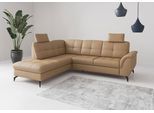 Ecksofa SIT & MORE "Zora", beige (cappuccino), T:212cm, Sofas, Ecksofa