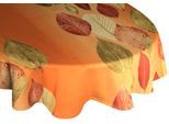 Tischdecke WIRTH "MAREK" Gr. 1, orange (terrakotta), B:130cm L:190cm, Polyester, Tischdecken, Tischdecke, oval