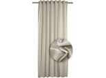Vorhang APELT "Castello" Gr. 1, grau (taupe), B:134cm H:245cm, Polyester, Gardinen, Vorhang, Thermo Vorhang, Uni Samt