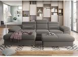 Ecksofa SIT & MORE "Cabrio L-Form, B: 295 cm, mit Sitztiefen-, Arm- & Kopfteilverstellung", braun (schlamm), B:295cm H:87cm T:180cm, 100% Polyester, Sofas, Ecksofa, 2 Nierenkissen, Federkern, optional Bettfunktion und Stauraum