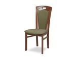 Esszimmerstuhl HOME AFFAIRE "FERDI Made in Italy, Massivholz", braun (nuss, moss, nussbaum, moss), B:48cm H:100cm T:57cm, Massivholz, Stühle, Esszimmerstuhl, Bezug Feinstruktur (wasser- und fleckabweisend) oder Struktur