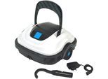 Poolroboter UBBINK "Robotclean Accu XS", schwarz-weiß (schwarz, weiß), B:41cm H:21,5cm L:40cm, Kunststoff, Poolbodensauger, Poolroboter, akkubetrieben, für Reinigung des Poolbodens