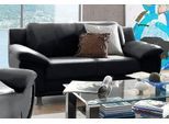 2-Sitzer TRENDMANUFAKTUR "Rondo, Breite 178 cm, breite Armlehnen, Füße schwarz", schwarz, B:178cm H:85cm T:94cm, Kunstleder SOFTLUX;Microfaser PRIMABELLE (100% Polyester);NaturLEDER (echtes Rindsleder);Struktur (54% Polyacryl, 46% Polyester), Sofas, 2-Sitzer, Couch wahlweise mit Federkern und in verschiedenen Bezügen bestellbar