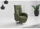 TV-Sessel SIT & MORE "Juma, inkl. Drehfunktion & Kopfteilverstellung", grün (olive), B:75cm H:110cm T:82cm, 95% Polyester 5%Polyamid, Sessel, TV-Sessel, Höhe Armlehne 66 cm, wahlweise mit Aufstehhilfe, 2 Motoren und Akku