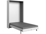 Schrankbett WIMEX "Juist Schrankklappbett Gästebett", weiß, H:213cm, Schrankbetten, Schrankbett, vertikal klappbar, 3 Liegeflächen, mit Lattenrost, Made in Germany