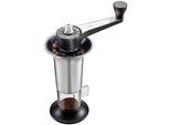 Kaffeemühle GEFU "»LORENZO«", silber (silberfarben, schwarz), Kaffeemühlen, Kaffeemühle, mit 11 Mahlstufen, aus hochwertigem Edelstahl und Kunststoff