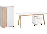 Büromöbel-Set VOGL MÖBELFABRIK "Trelle", weiß, Holzwerkstoff, Arbeitsmöbel-Sets, Büromöbel-Set