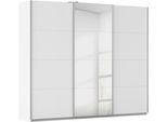 Schwebetürenschrank RAUCH "Kleiderschrank Schrank Garderobe Wäscheschrank Ankleide KULMBACH", weiß (alpinweiß), B:271cm H:230cm T:62cm, Holzwerkstoff, Schränke, Schwebetürenschrank, in 2 Höhen erhältlich, mit Metallgriffleisten MADE IN GERMANY