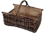 Aufbewahrungskorb LOCKER, beige (natur), B:65cm H:44cm T:46cm, Rattan, Aufbewahrungsboxen, Aufbewahrungskorb