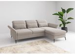 Ecksofa SIT & MORE "Emely, inkl. Sitztiefenverstellung", grau (elefant), B:264cm H:92cm T:198cm, 100% Polyester, Sofas, Ecksofa, wahlweise mit Bettfunktion,Bettkasten,Kopf- & Armteilverstellung