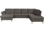 Wohnlandschaft SIT & MORE "Göteborg", braun (mocca), B:327cm H:90cm T:226cm, Sofas, Wohnlandschaft, inkl. Sitztiefenverstellung, wahlweise mit Bettfunktion & Bettkasten
