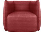 Sessel EGOITALIANO "Ludo Loungesessel, Designsessel, Clubsessel, elegant und zeitlos", rot (marsala), B:80cm H:68cm T:80cm, Luxus-Micofaser Lederoptik (100% Polyester) ist ein neues technisches Gewebe mit einem visuellen und taktilen Aspekt, der dem Nubuk sehr nahe kommt, mit innovativen Eigenschaften. Seine außerordentliche Weichheit kommt von einem exklusiven Produktionsprozess, der Unreinheiten