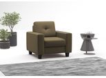 Sessel HOME AFFAIRE "Varese", grün (olive), B:96cm H:91cm T:90cm, Sessel, Sessel, Kreuznaht in beige