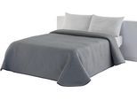 Tagesdecke OTTO HOME "Annika gesteppte Tagesdecke, aus 50% recyceltem Polyester", grau, B:140cm L:210cm, Mischgewebe, Tagesdecken, Tagesdecke, und 50% Baumwolle, ab Größe 140x210 cm