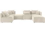 Wohnlandschaft OTTO HOME "Nöre U-Form", beige, B:340cm H:86cm T:172cm, 92% Polyester, 8% Polyamid, Sofas, Wohnlandschaft, 5 Teile, in vielen Bezugsqualitäten und Farben s. auch "Nöre"