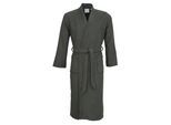 Unisex-Bademantel CARL ROSS "35100" Gr. L, grau (graphite), L, Baumwoll-Mix, Hausmäntel, Unisex-Bademantel, besonders pflegeleicht