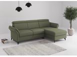 Ecksofa SIT & MORE "Glendale, L-Form", olive, B:253cm H:84cm T:166cm, 95% Polyester, 5% Polyamid, Sofas, Ecksofa, inkl. Kopfteilverstellung,wahlweise mit Vorziehsitz und Bettkasten