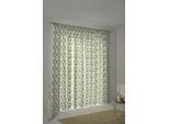 Vorhang ADAM "Good Old Days" Gr. 2, grün, B:145cm H:175cm, Jacquard, Baumwolle (Bio-Baumwolle), Gardinen, Vorhang, aus 100% Bio-Baumwolle