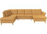 Wohnlandschaft SIT & MORE "Göteborg", gelb (curry), B:327cm H:90cm T:226cm, Sofas, Wohnlandschaft, inkl. Sitztiefenverstellung, wahlweise mit Bettfunktion & Bettkasten