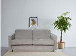 Schlafsofa HOME AFFAIRE "Virming", grau (light grau), B:188cm H:90cm T:98cm, 100% Polyester, Sofas, Schlafsofa, Dauerschlaf-Funktion mit Unterfederung und Matratze