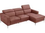 Ecksofa EGOITALIANO "Matt, erstklassiger Sitzkomfort, aufwendige Detailverarbeitung, L-Form", braun (cedar wood), B:247cm H:100cm, Sofas, Ecksofa, mit verstellbaren Kopfteilen zum Relaxen