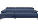 Ecksofa EGOITALIANO "Soul, extravagantes Designsofa, Megasofa, super bequem, tolle Details", blau (tide), B:246cm H:99cm T:140cm, Leder »BULL« (echtes Rindsleder). Geschliffenes, pigmentiertes und behandeltes Rindsleder mit einer Dicke von 1, 3-1, 5 mm. Dieses Leder zeigt eine ziemlich weiche Hand mit einem halb undurchsichtigen Aussehen. Es handelt sich um ein geschütztes Leder. Eine leichte Deck