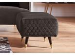 Hocker HOME AFFAIRE "Oradea", braun, B:50cm H:44cm T:48cm, Samtoptik (100% Polyester), Hocker, Hocker, passend zur Oradea-Serie