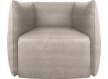 Sessel EGOITALIANO "Ludo Loungesessel, Designsessel, Clubsessel, elegant und zeitlos", grau (opal grau), B:80cm H:68cm T:80cm, Luxus-Micofaser Lederoptik (100% Polyester) ist ein neues technisches Gewebe mit einem visuellen und taktilen Aspekt, der dem Nubuk sehr nahe kommt, mit innovativen Eigenschaften. Seine außerordentliche Weichheit kommt von einem exklusiven Produktionsprozess, der Unreinhei