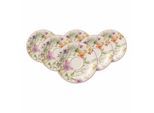Untertasse VILLEROY & BOCH "Frühstücksuntertassen Mariefleur Basic ø 19 cm 6er Set bunt", bunt, L:19cm, Speiseteller, Untertasse