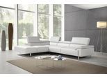 Ecksofa EGOITALIANO "Malika, elegant und bequem, Designsofa, L-Form", weiß, B:300cm H:94cm T:107cm, Leder »BULL« (echtes Rindsleder). Geschliffenes, pigmentiertes und behandeltes Rindsleder mit einer Dicke von 1, 3-1, 5 mm. Dieses Leder zeigt eine ziemlich weiche Hand mit einem halb undurchsichtigen Aussehen. Es handelt sich um ein geschütztes Leder. Eine leichte Deckschicht schützt sie vor Flecke