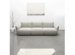 Big-Sofa DOMO COLLECTION "Bristol in 2 Breiten, Taschenfederkern für hohen Sitzkomfort", beige (beige, grün), B:276cm H:79cm T:102cm, 100% Polyester, Sofas, Big-Sofa, Breite 276cm. Pflegeleichter Strukturstoff