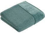 Handtuch VOSSEN "Pure", blau (cosmos), B:60cm L:110cm, Webfrottier, Obermaterial: 100% Baumwolle, Handtücher, Handtuch, Baumwolle & VEGAN, mit eleganter Veloursbordüre